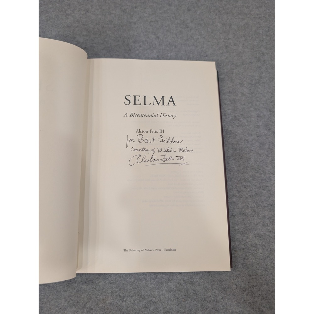 Selma A Bicentennial History Alston Fitts III Signed Hardcover Alabama‎ History - Picture 3 of 6